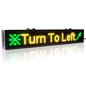 Offline running asynchronous LED message signboard with dual program signal trigger functionality