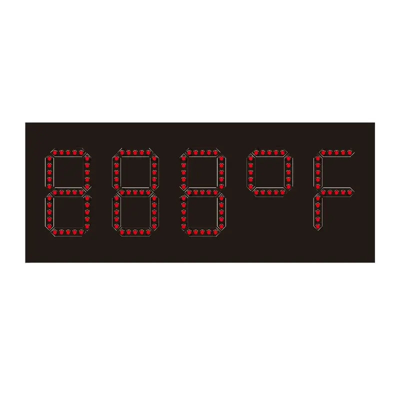Leadleds Outdoor Led Temperature Display 5 Digits Thermometer Fahrenheit