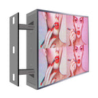 LED display panel with a woman's face on a white background