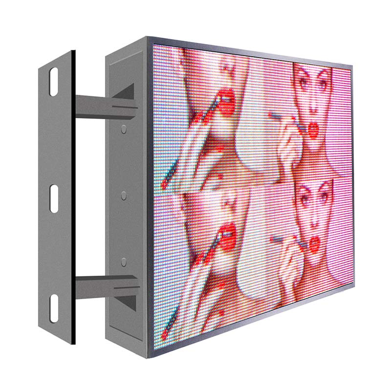 LED display panel with a woman's face on a white background
