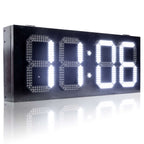 Outdoor LED temperature display with weather-resistant cabinet