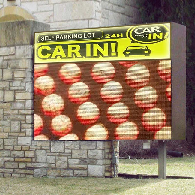 P10 Outdoor LED Display with lighted box Main image