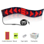 Portable flexible LED advertising sign with car cigarette lighter adapter