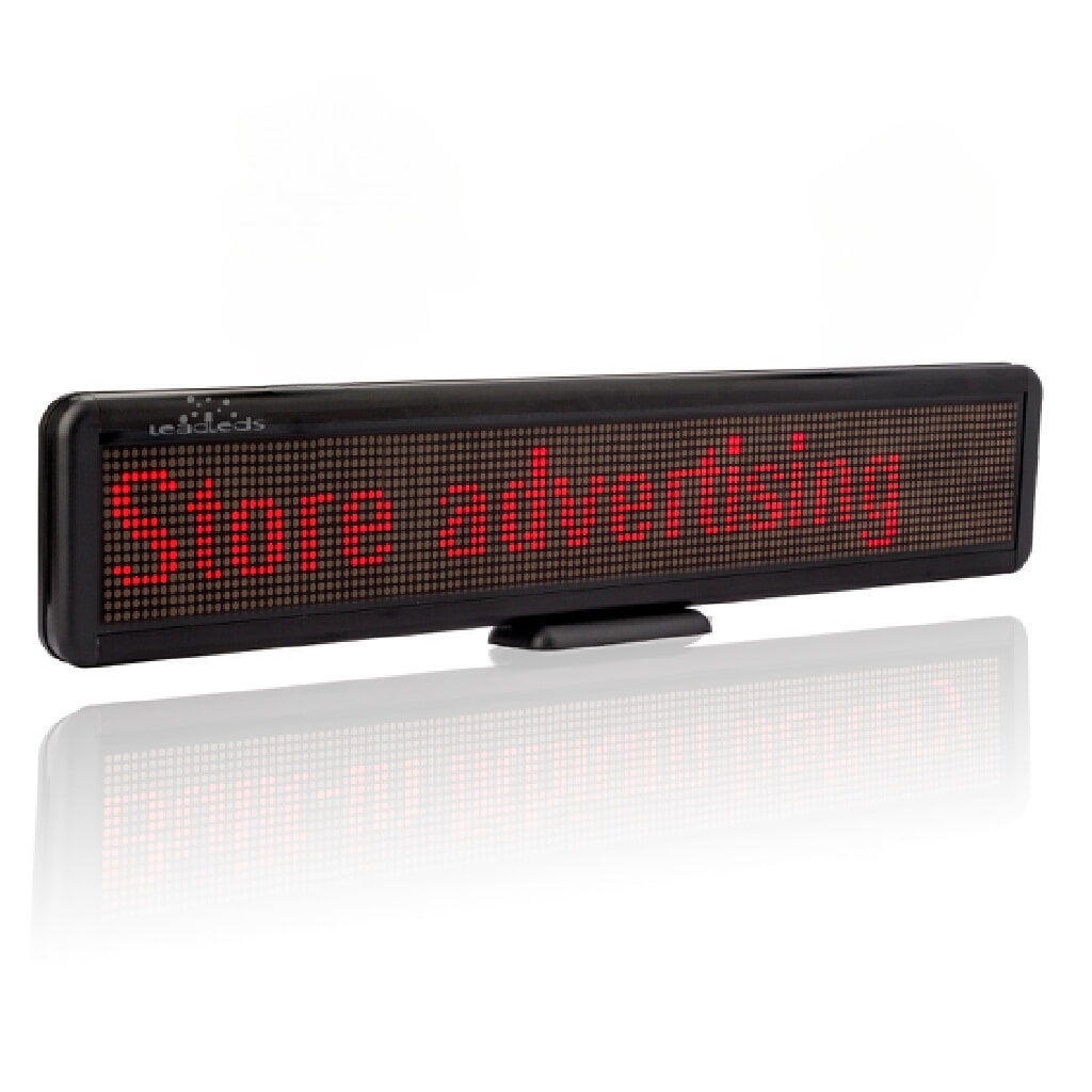 Portable wireless LED sign powered by built-in rechargeable lithium battery 