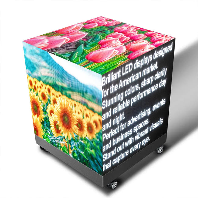 Programmable Business Sign Outdoor LED Magic Cube Display Screen Full Color  Imagen secundaria del producto