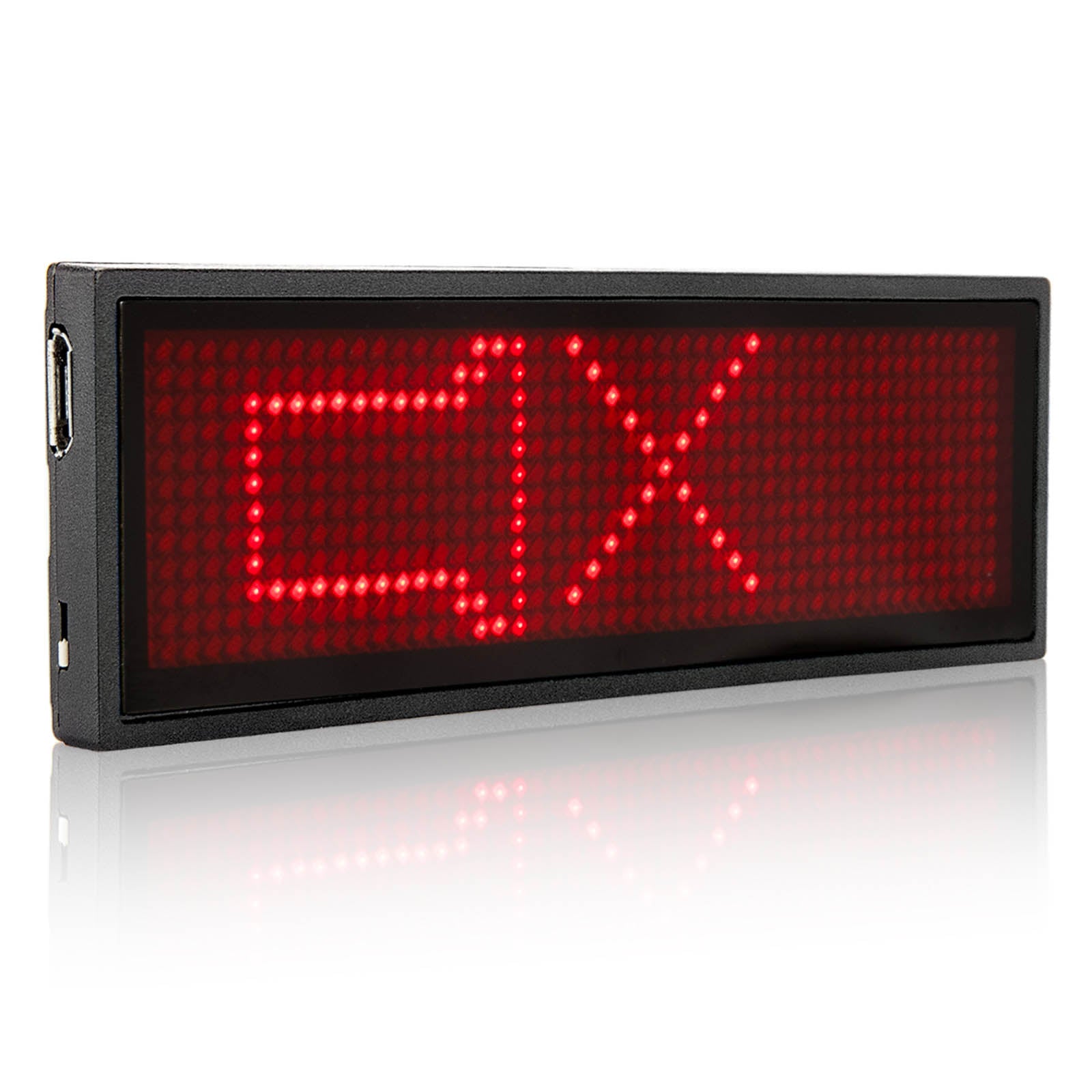 Leadleds Led Name Badge Mini Scrolling Led Sign Rechargeable Image secondaire du produit