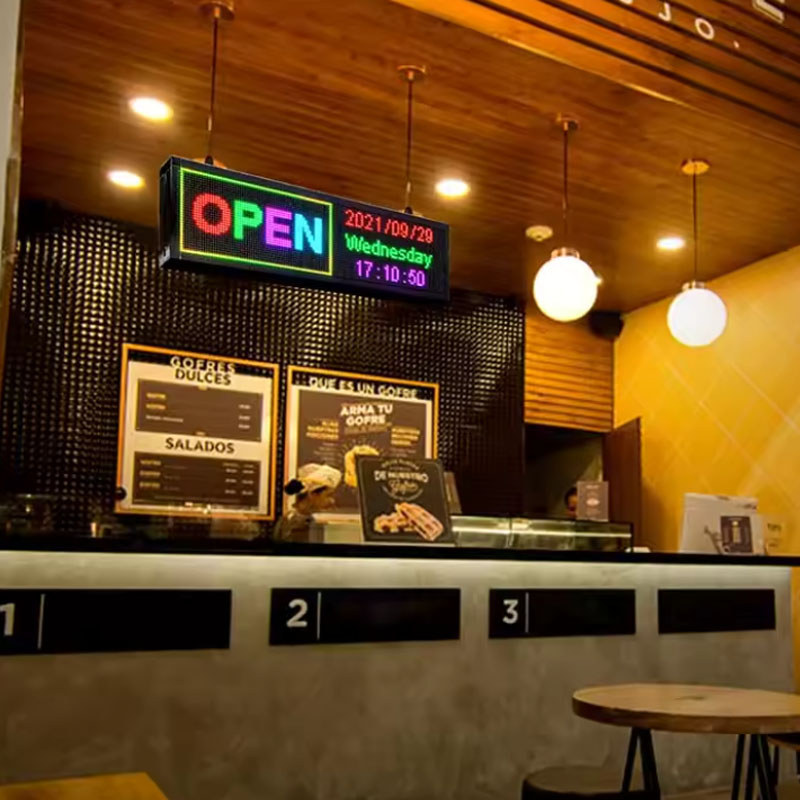 Paneles LED inteligentes con WiFi de Leadleds para publicidad en interiores de negocios y automóviles