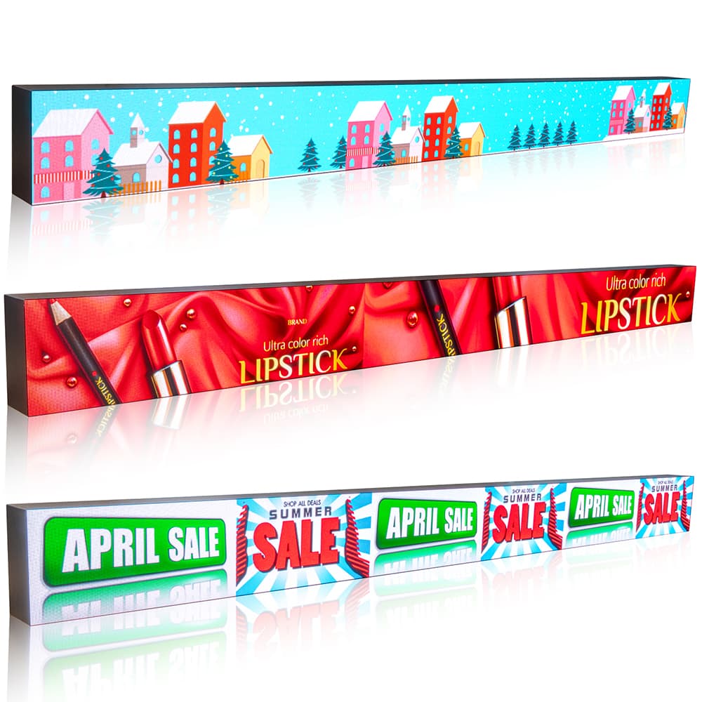 Leadleds P1.25 Ultra HD Indoor LED Stock Ticker Display with EnviroSense 7-in-1 Monitor | 7.3 ft Full Color Scrolling Sign Второстепенное изображение товара