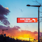 Programmable outdoor LED sign