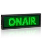 Rechargeable LED Name Badge Wearable Scrolling Display Green 93x29mm