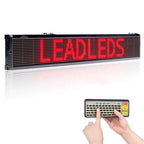 Leadleds 40 in Remote Programmable Scrolling LED Sign Display Board for School, Store, Bar, Shops