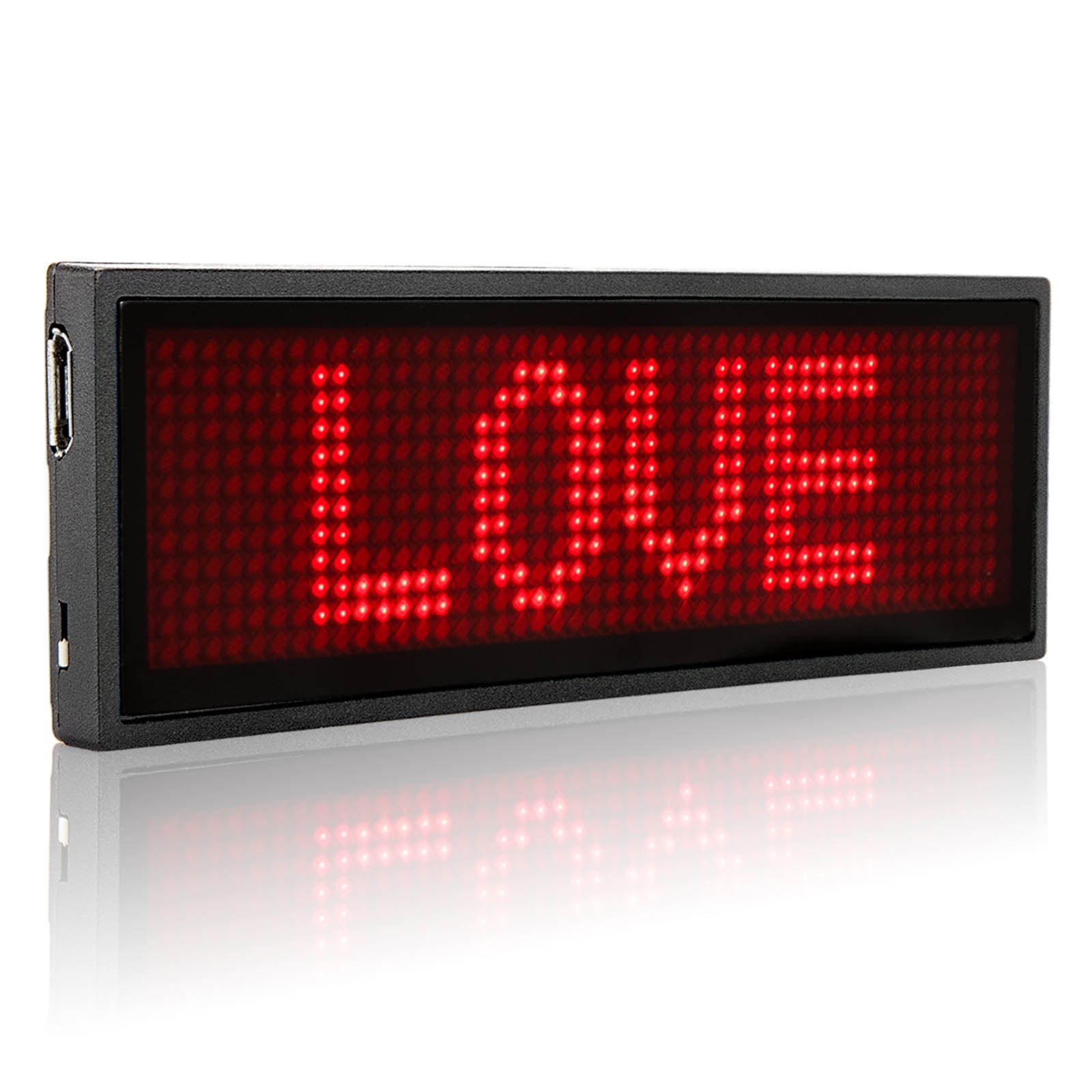 Custom Text LED Badge