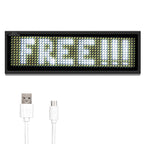 Reusable LED Name Badge