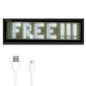 Reusable LED Name Badge
