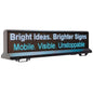 Rideshare car top LED screen showing geo-fenced targeted advertisement