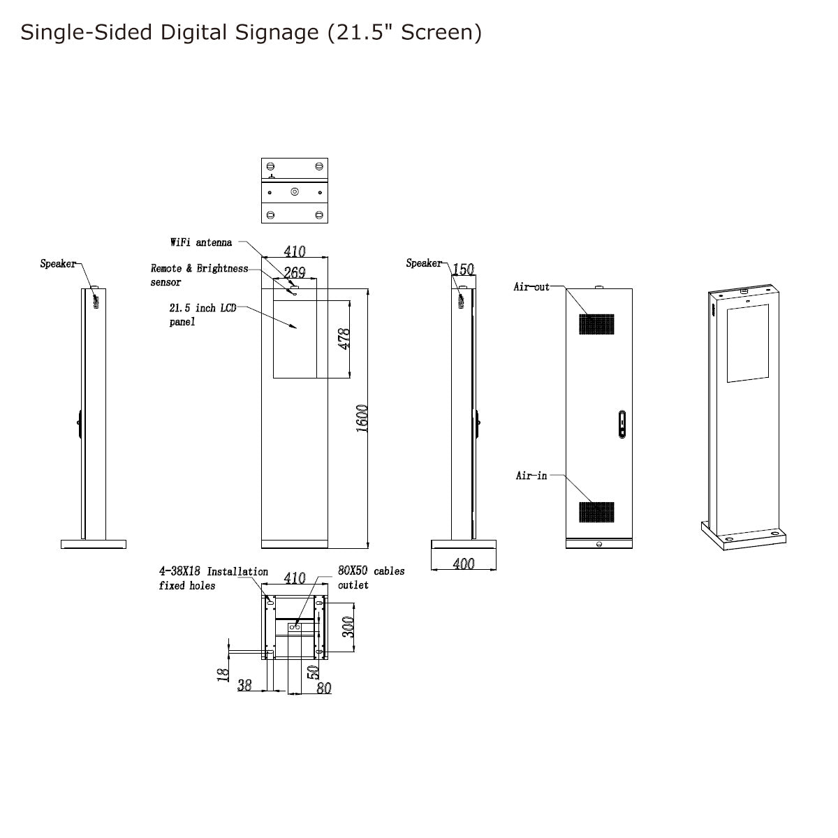 Single-Sided_Digital_Signage_21.5in_Screen
