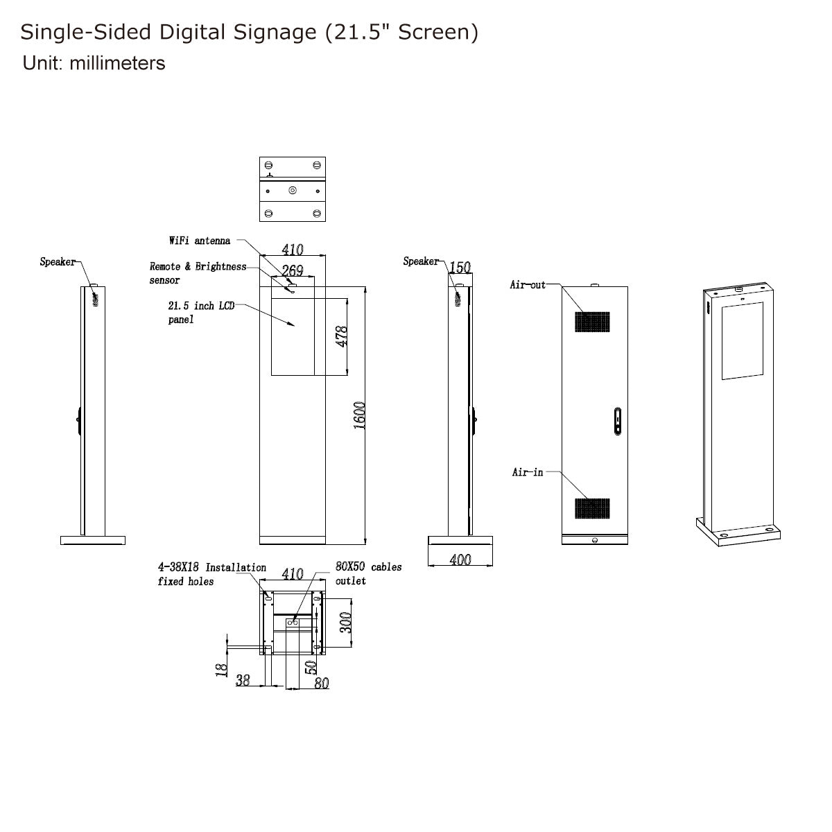 Single-Sided_Digital_Signage_21.5in_Screen