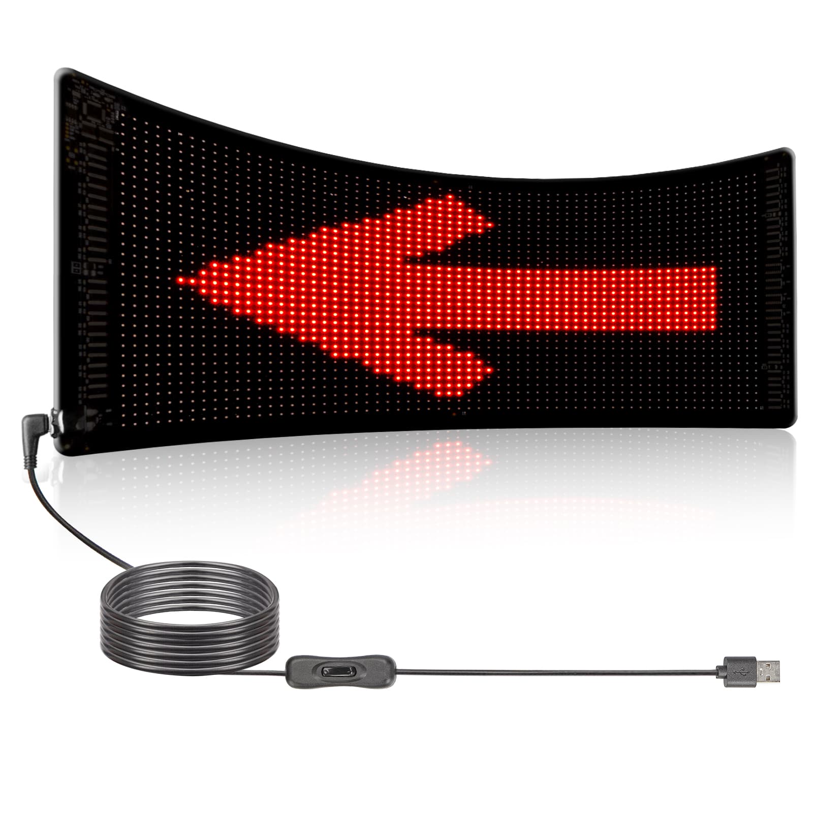 Smartphone app programmable LED sign DIY text pattern animation display