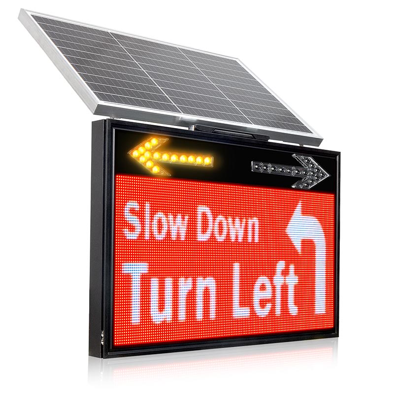 Solar-powered electronic message boards