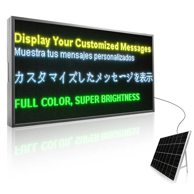 Solar LED Billboard Sign with Rechargeable Battery for 24/7 Outdoor Advertising Zweitbild