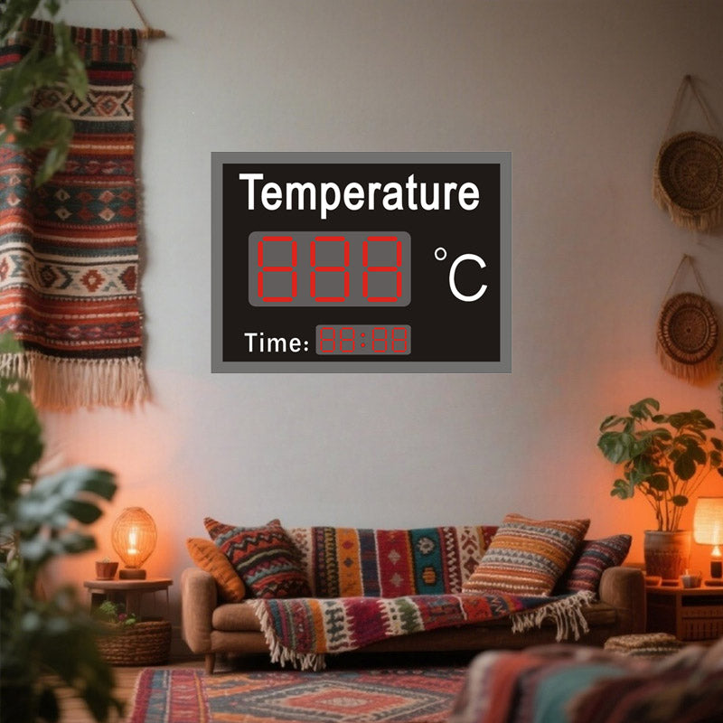 Termómetro Leadleds Pantalla de temperatura industrial de alta precisión para almacén de taller de fábrica Imagen secundaria del producto