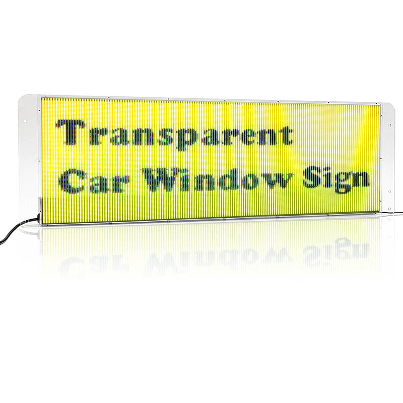 Leadleds Transparent Rear Window Car Sign LED Panel Full Color High Brightness