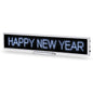 Leadleds USB LED Sign displaying Happy New Year – rechargeable programmable mini LED message board for holiday decoration