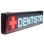 Weatherproof IP65 aluminum cabinet double-sided outdoor LED message board with high-brightness display
