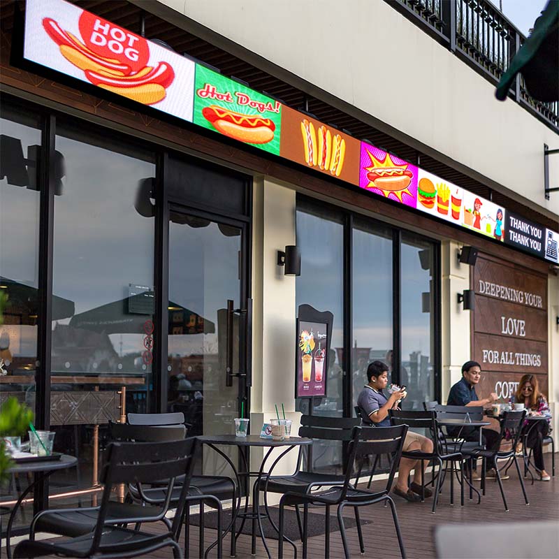 Weatherproof outdoor LED advertising billboard with IP65 rating for business signage