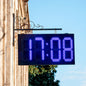 super brightness outdoor led digital clock blue color