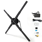 WiFi controlled holographic fan display for retail store advertising