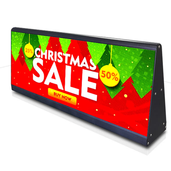 Leadleds 38 in Programmable Car Top Signs for Sale, Double Sided Led Screen Secondary image