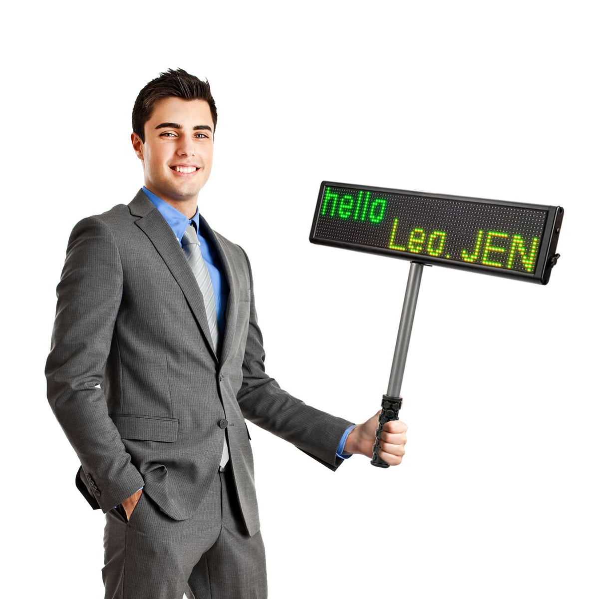 airport pickup sign
