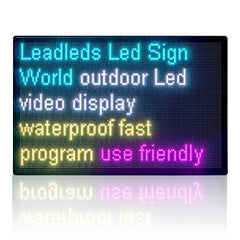 41 x 28in Outdoor Led Panel Video Sign Board Waterproof Super Bright Message by LAN Programming