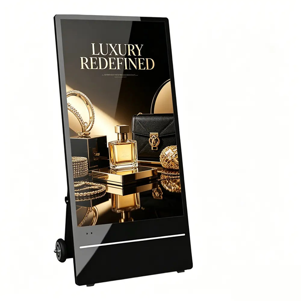 battery operated outdoor advertising display 1800cd brightness