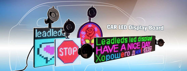Programmable Car Signs | Programmable LED Sign for Cars | Leadleds