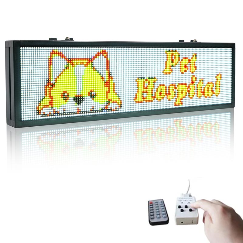 Leadleds Scrolling Led Sign Board with Keyboard Selected Message Quickly Display Secondary image