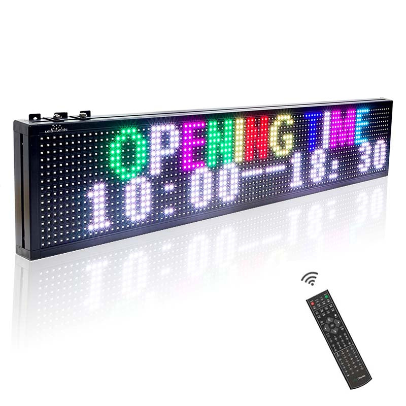 Leadleds 7 Colors Led Messages Boards Programmable by Keyboards, 40 x 6 in Image principale du produit