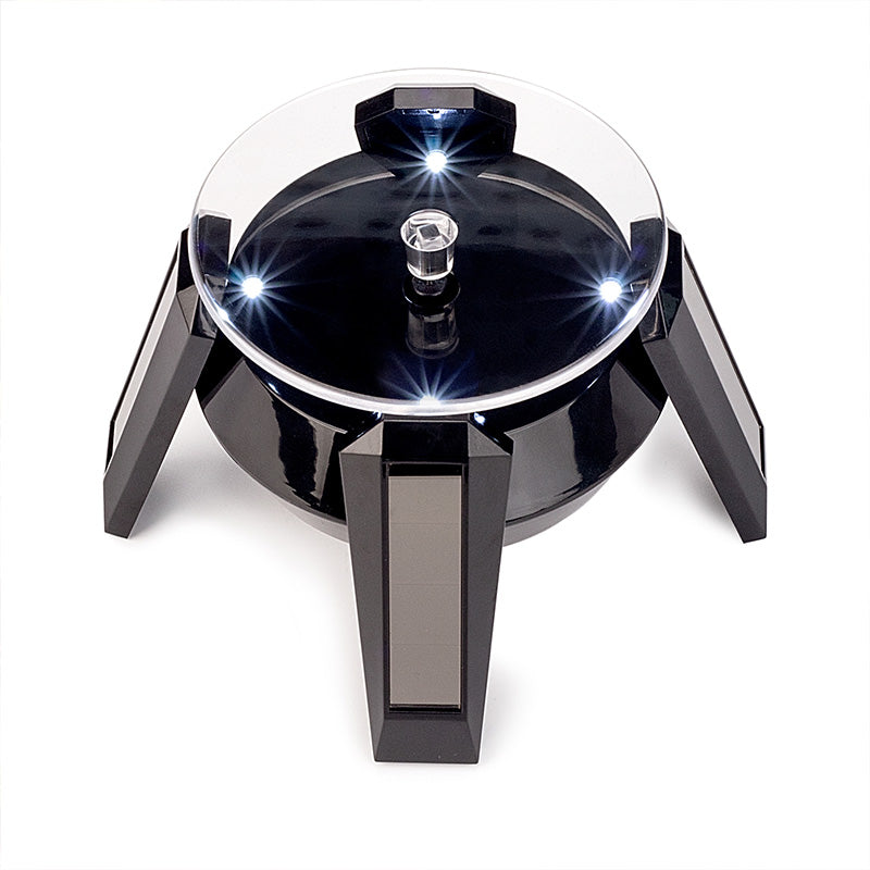 solar rotating sign stand