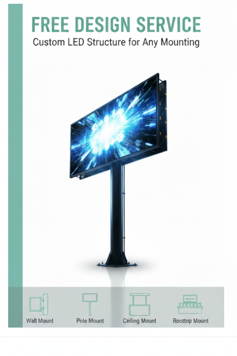 Free CAD design service for custom LED display structures