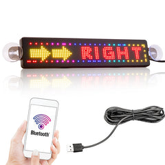Leadleds USB LED Car Sign DC5V Fullcolor Display Electronic Signage Bluetooth Control
