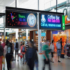 Leadleds Programmable Led Signs Outdoor Led Screen Full Color Advertising Business Sign, 41 x 15in