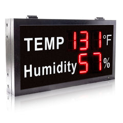 temperature and humidity wall display