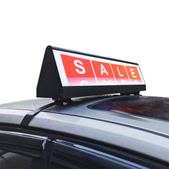 Leadleds 38 en señales superiores programables para automóviles a la venta, pantalla LED de doble cara