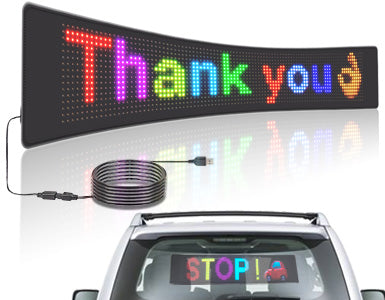 Smart Led Sign, Car Sign By Bluetooth App,flexible And Scrolling