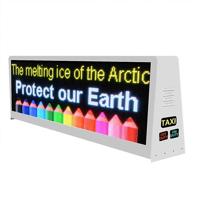 led taxi sign board Main image