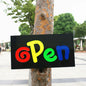 Leadleds Waterproof LED Neon Open Sign Epoxy Resin Red Yellow Flashing Light
