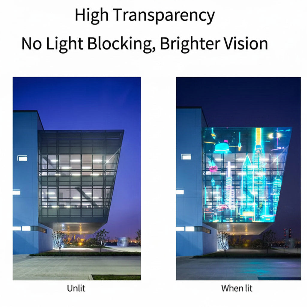 Leadleds Transparent Digital LED Film Holographic Video Wall Secondary image