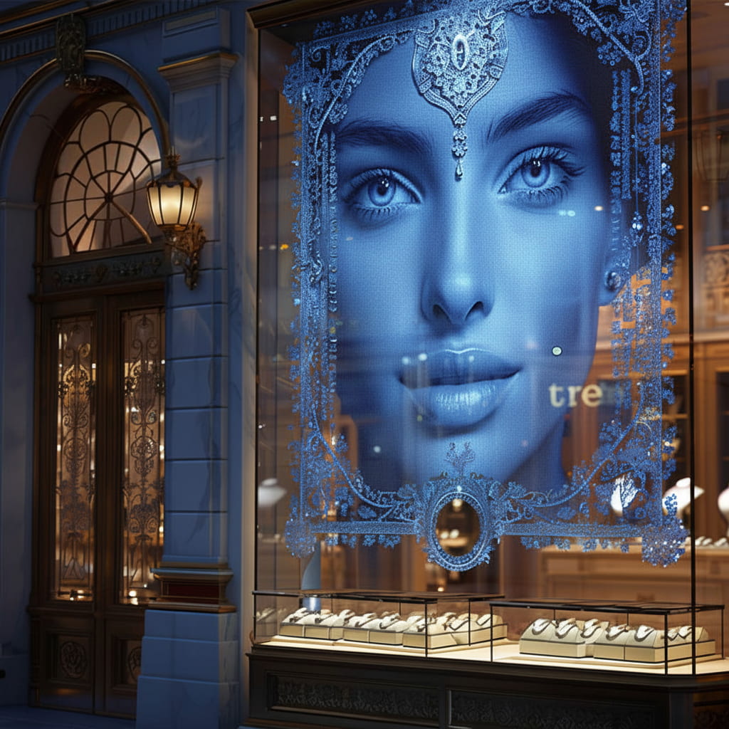 Leadleds Holographic Video Wall – Full Color LED Film for Indoor and Semi-Outdoor Use
