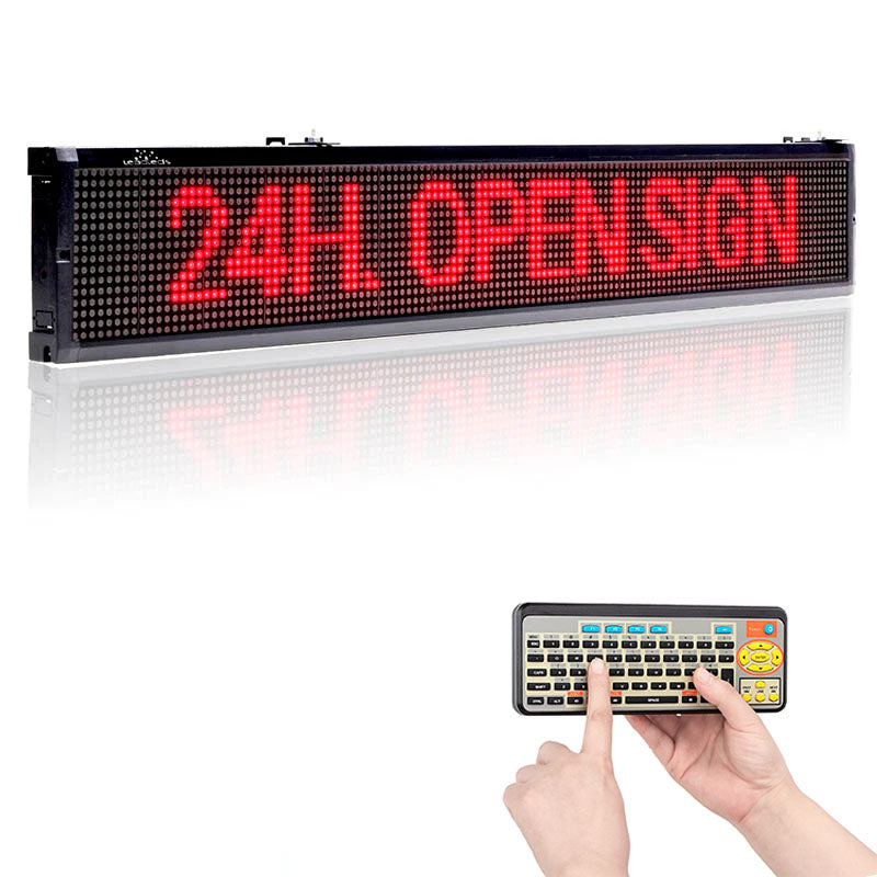 Led Light Sign Remote Leadleds 40 in Remote Programmable Scrolling LED Sign Display Board